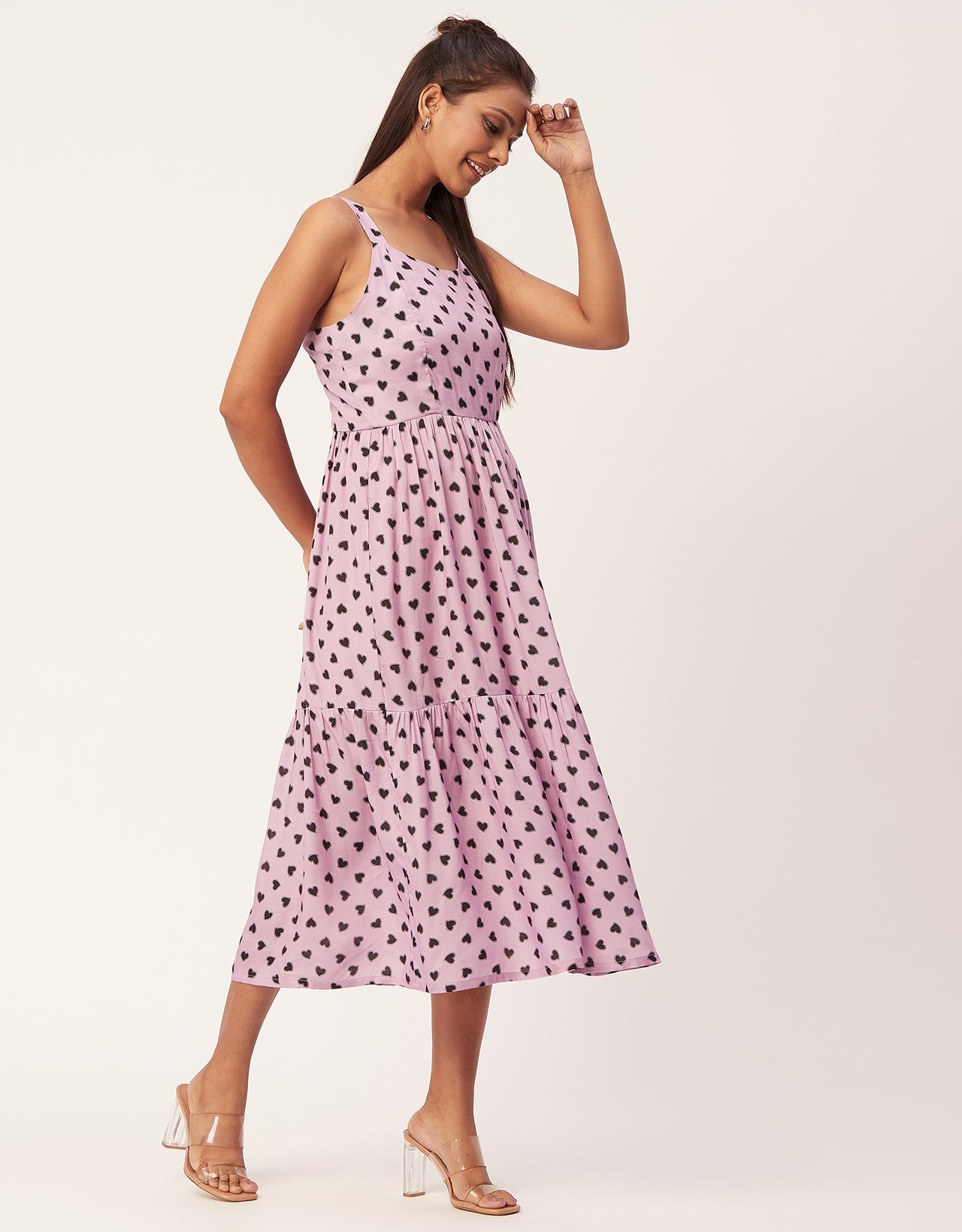 Sleeveless Chic Dress, Square Midi