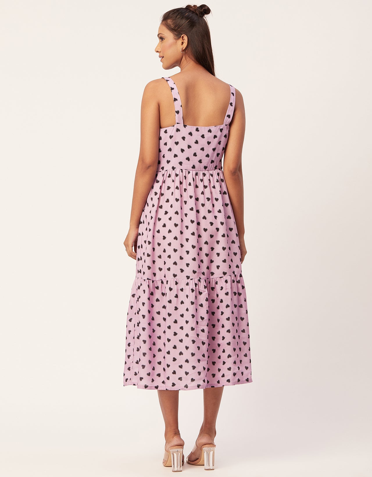 Sleeveless Chic Dress, Square Midi