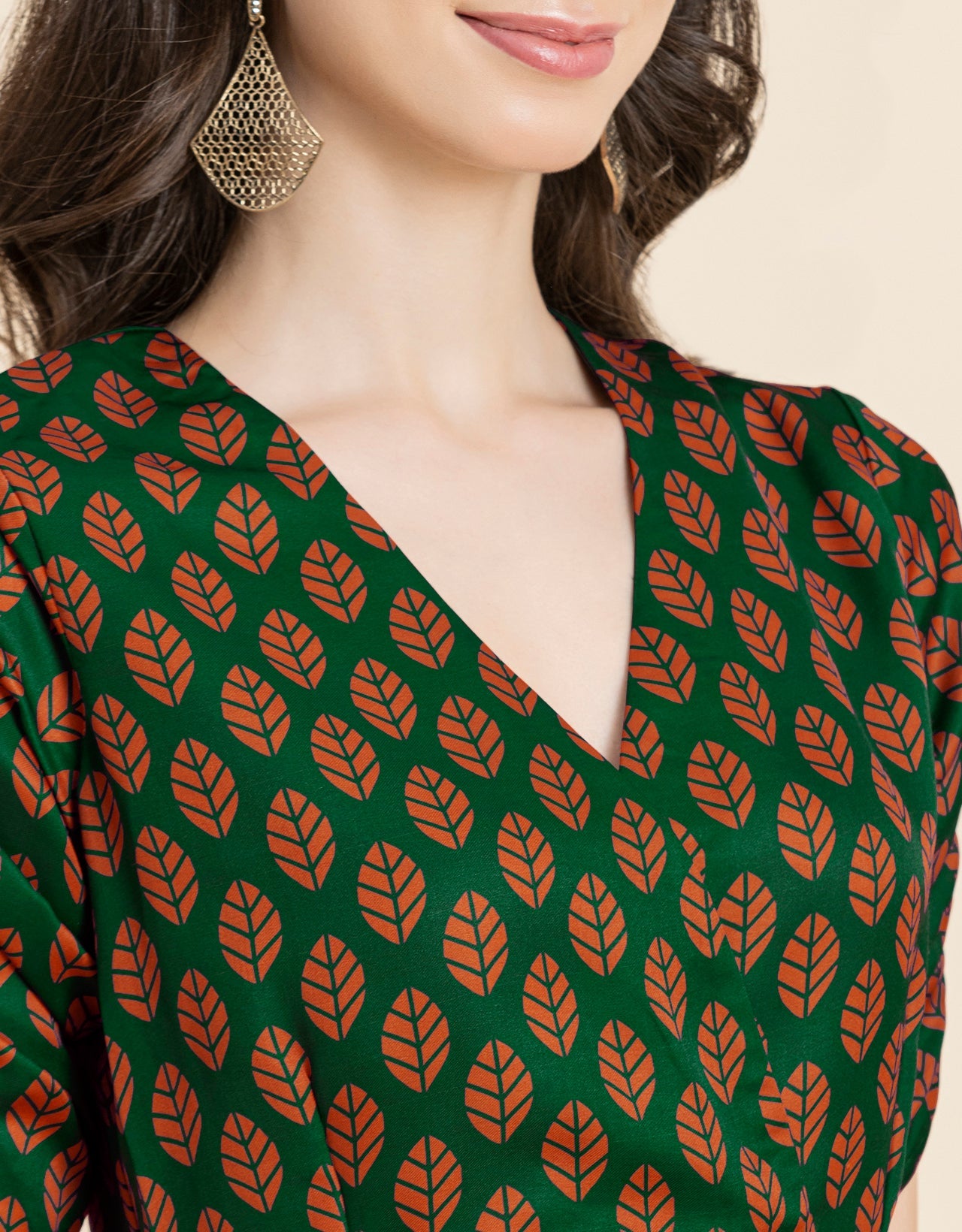 Printed Knee Length Dress