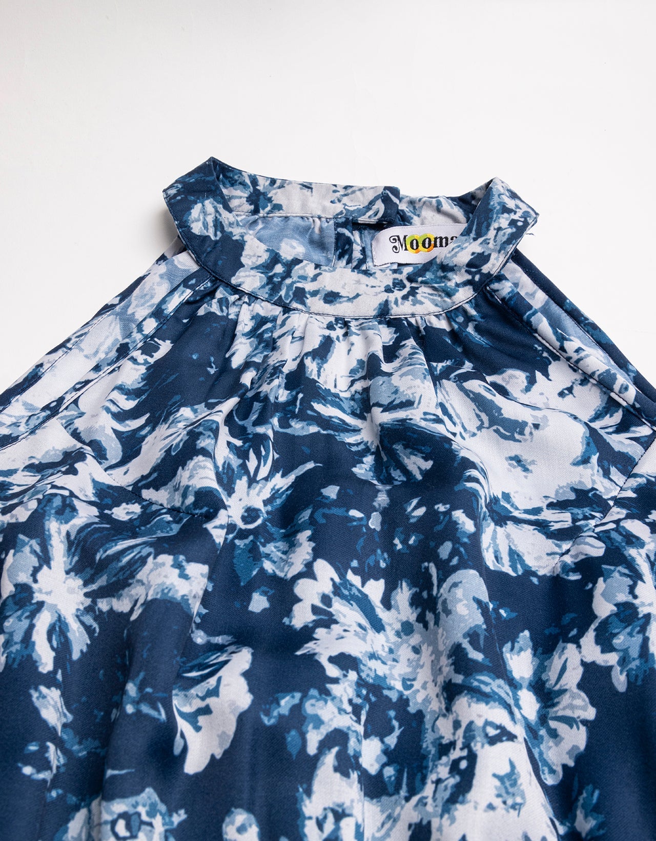 Printed Smocked Dress, Halter