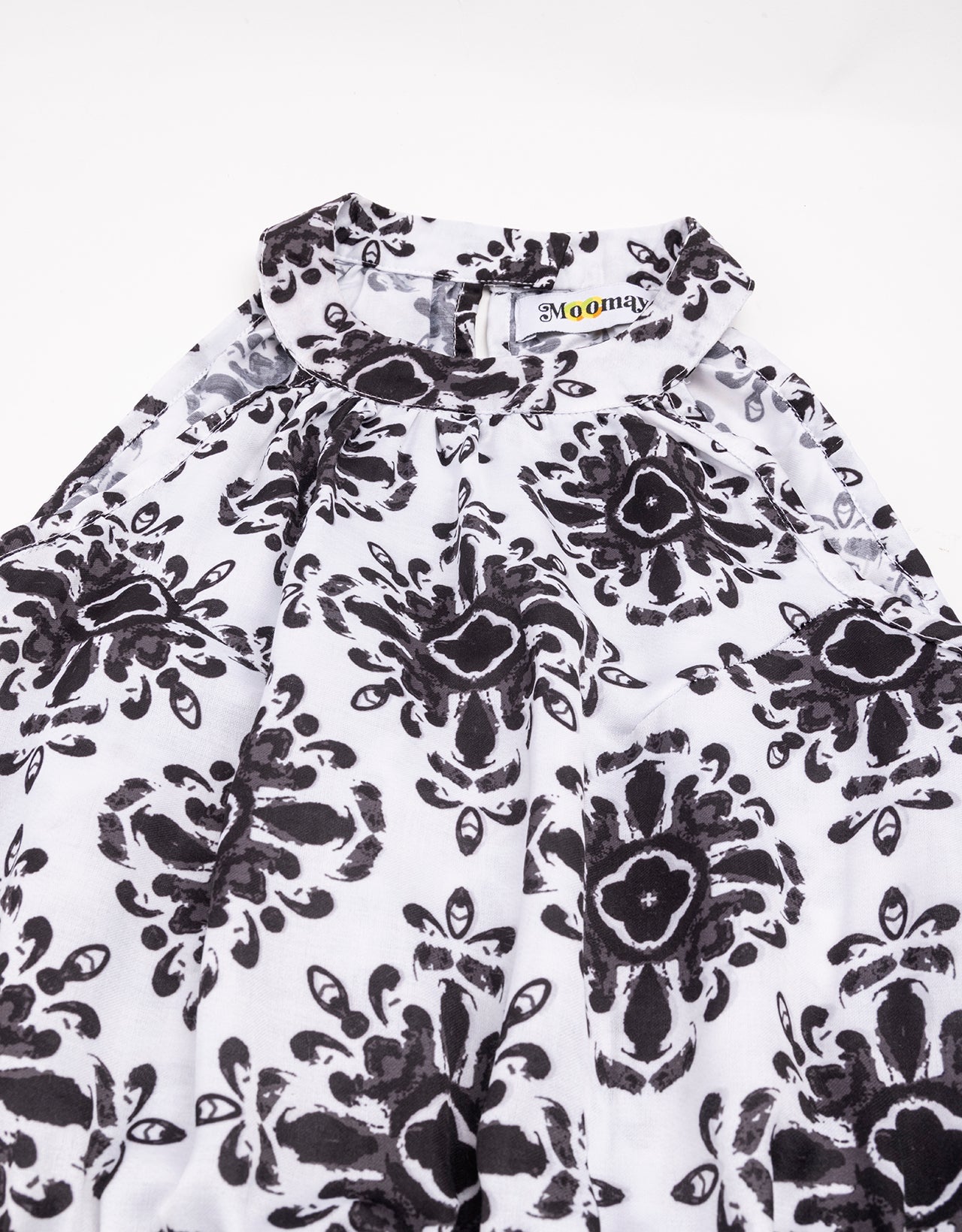 Printed Smocked Dress, Halter