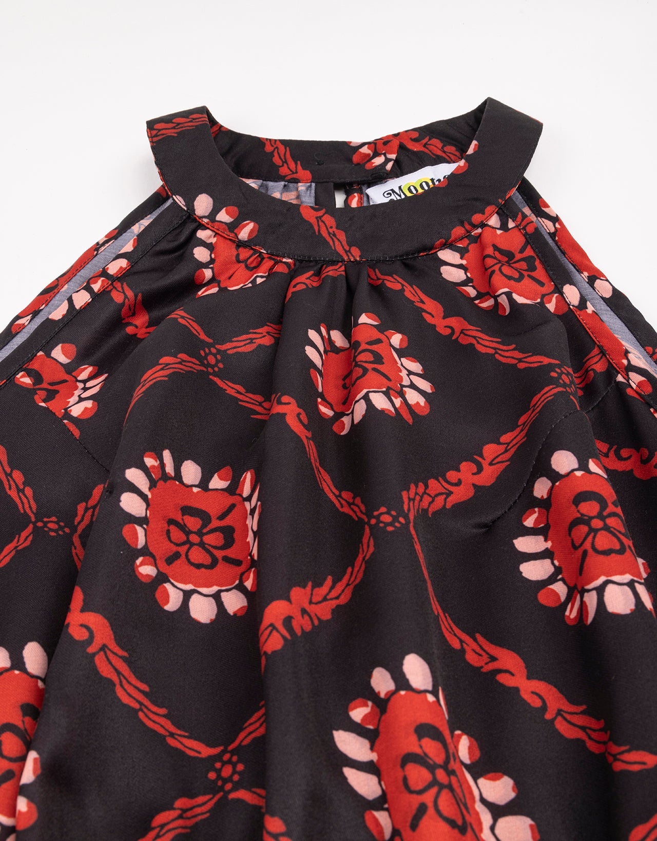Printed Smocked Dress, Halter