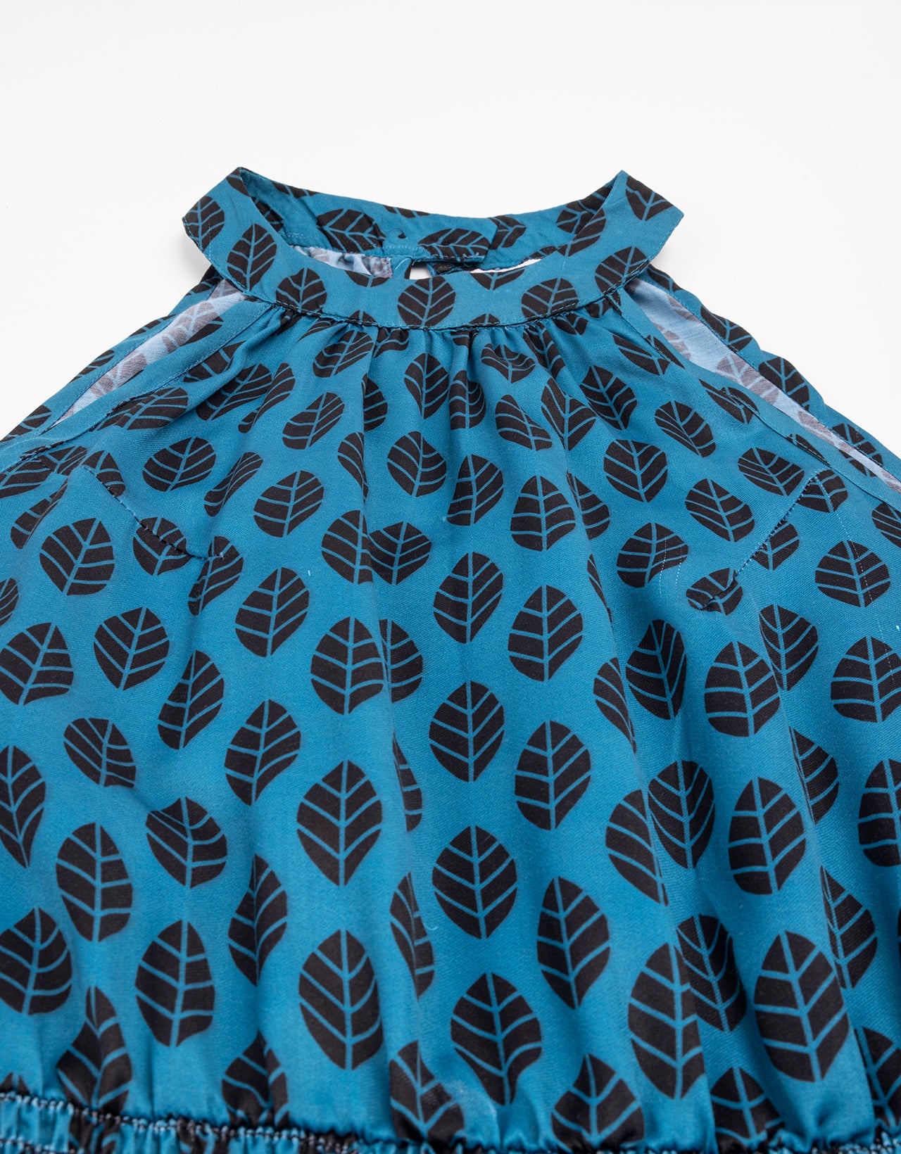 Printed Smocked Dress, Halter