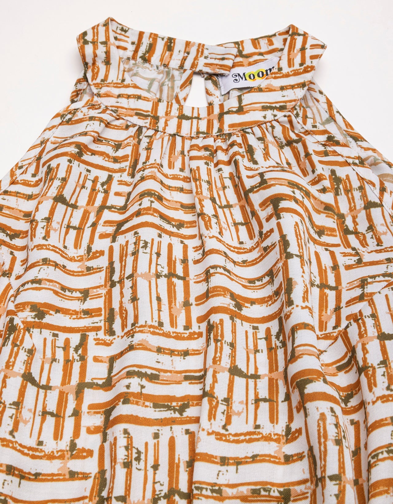 Printed Smocked Dress, Halter