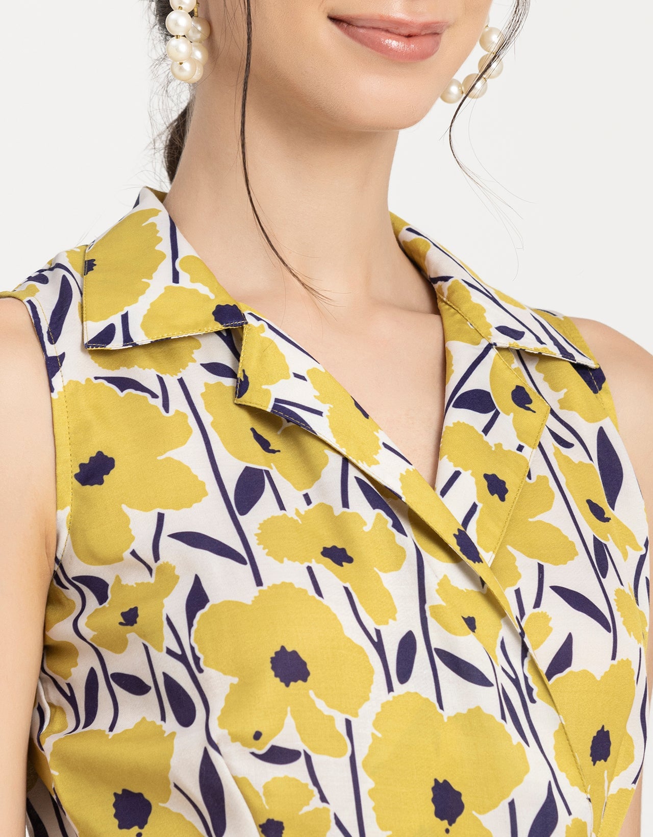 V Neck Midi Dress