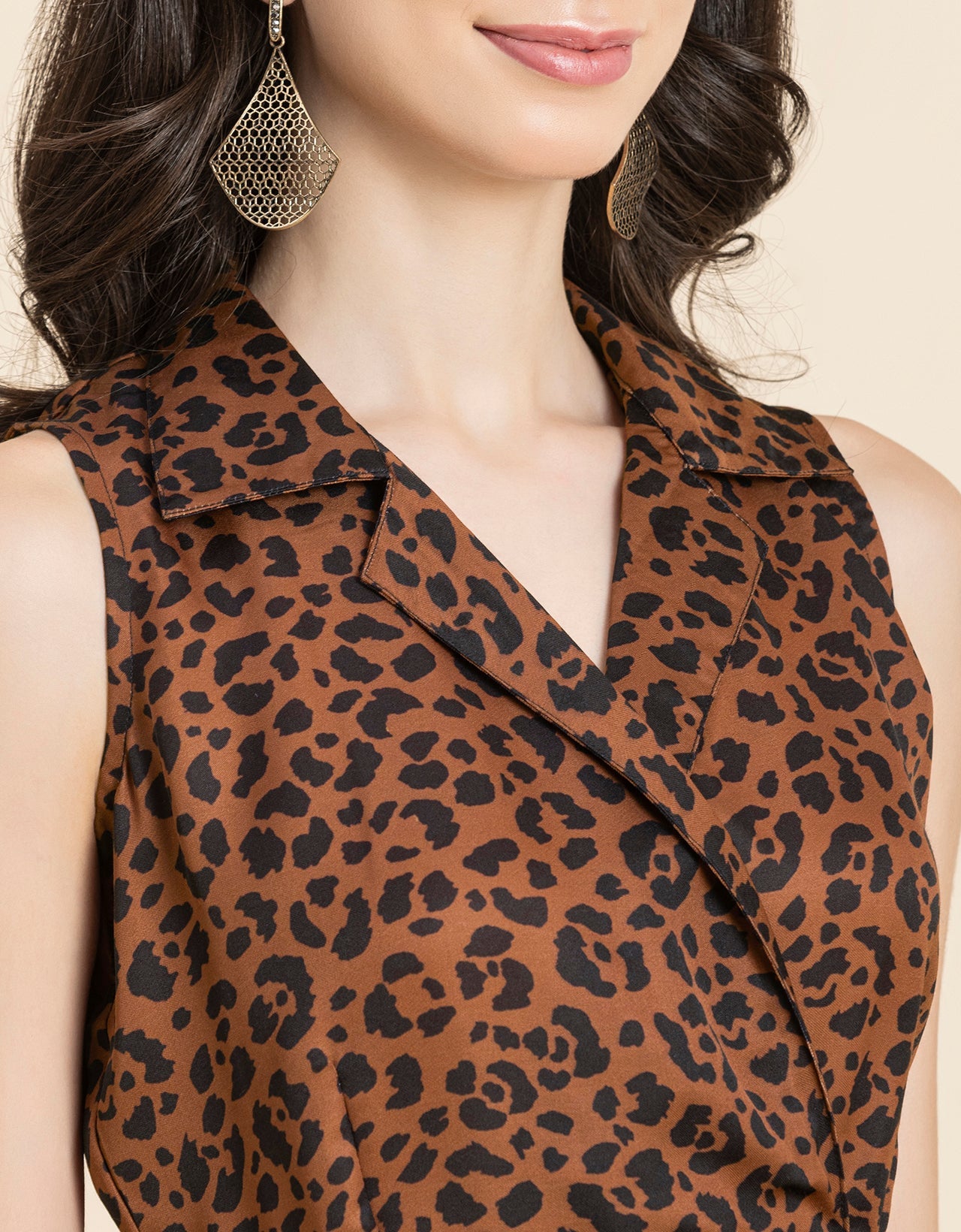 V Neck Midi Dress
