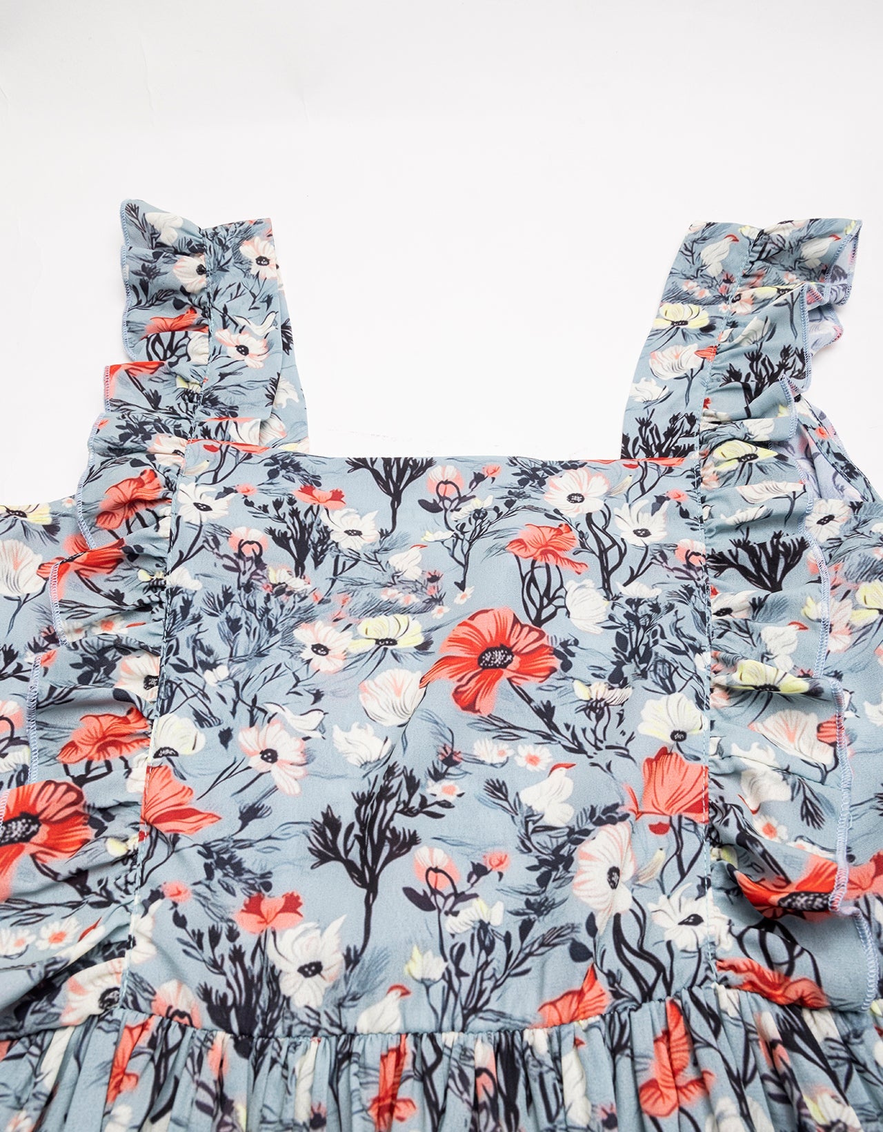 Printed A-Line Long Dress