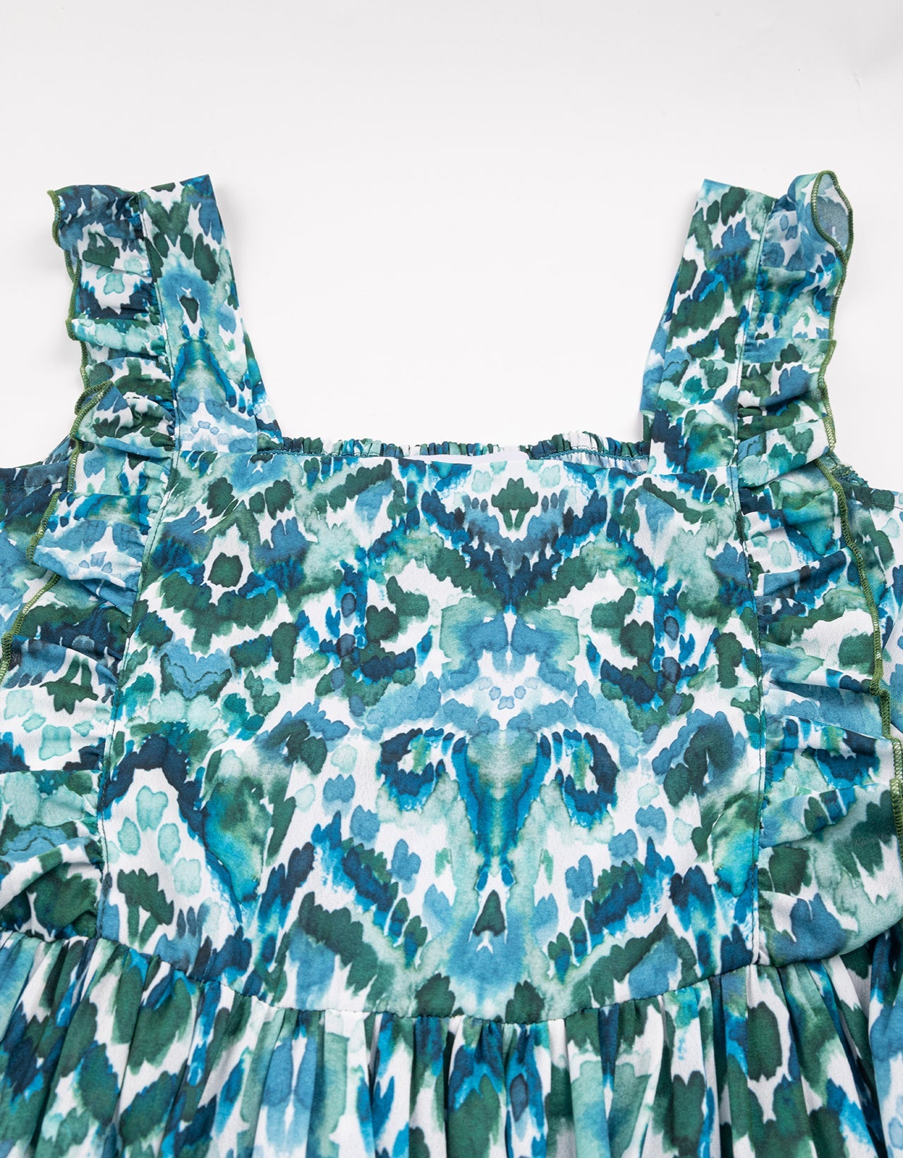 Printed A-Line Long Dress