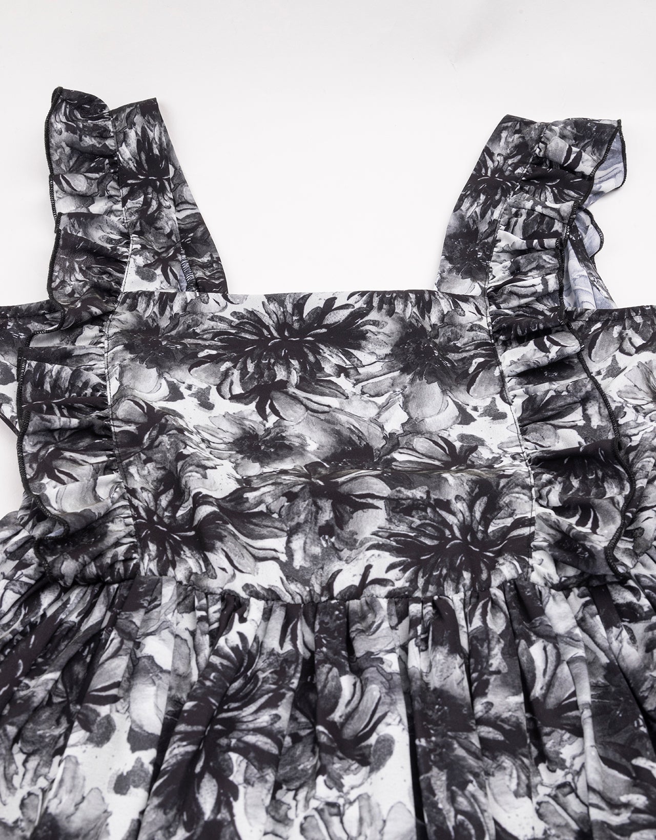 Printed A-Line Long Dress