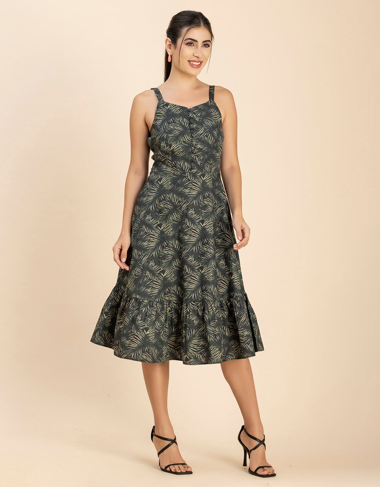 Printed Sleeveless Dress