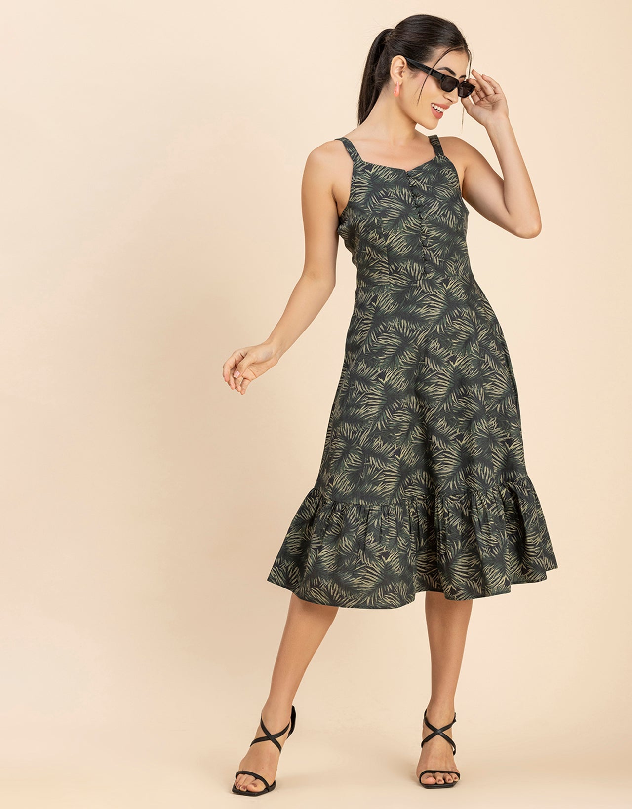 Printed Sleeveless Dress