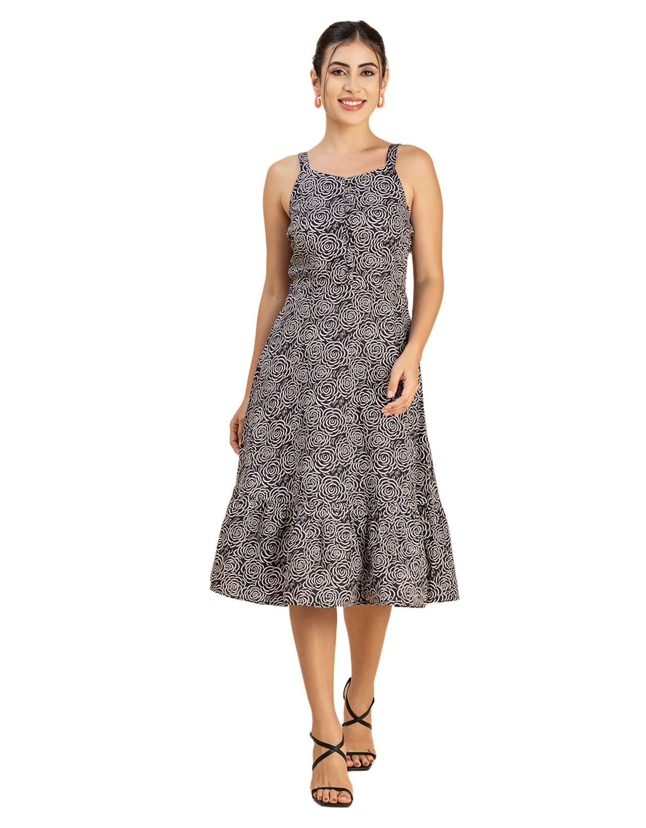 Printed Sleeveless Dress