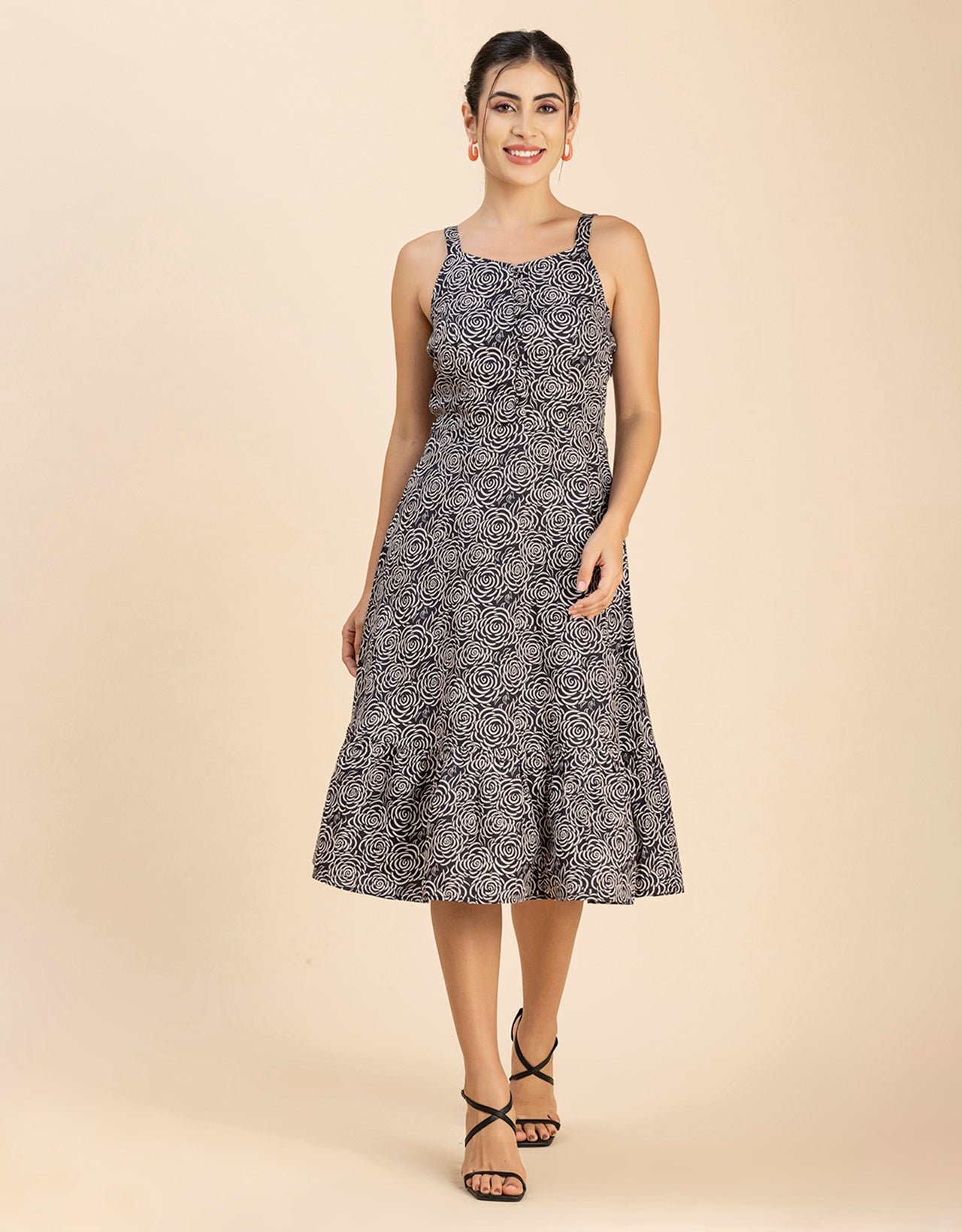 Printed Sleeveless Dress