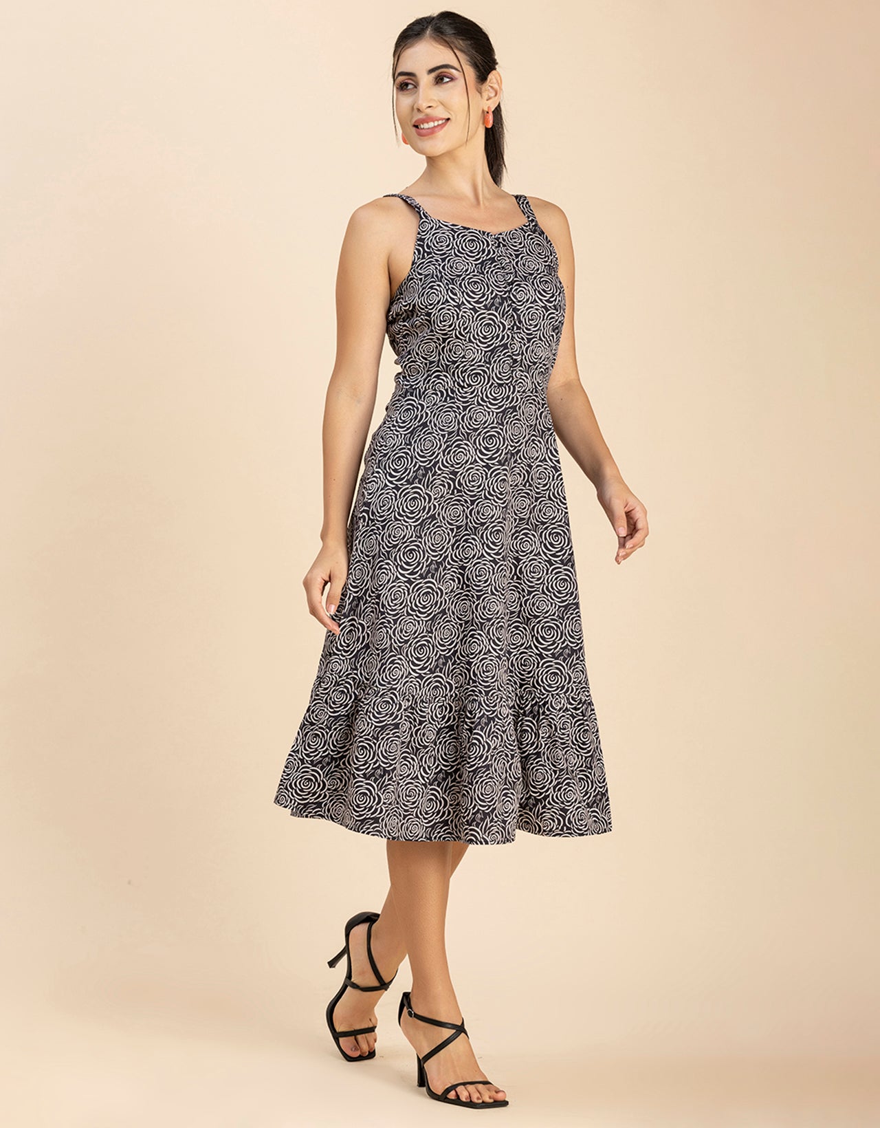 Printed Sleeveless Dress