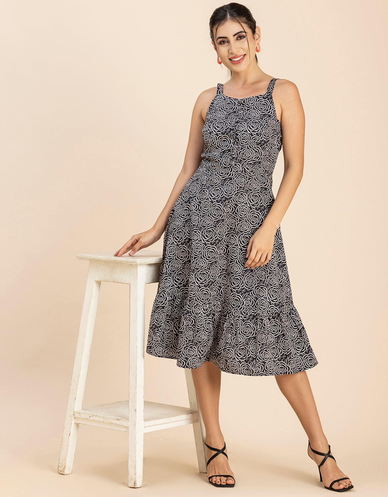 Printed Sleeveless Dress