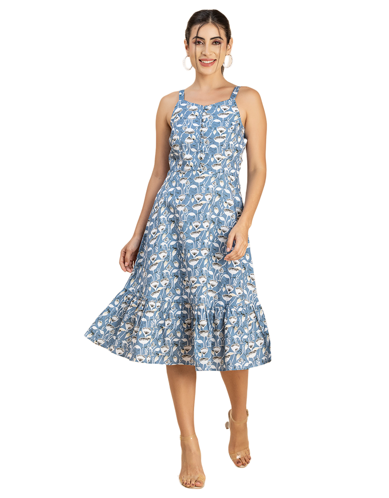Printed Sleeveless Dress