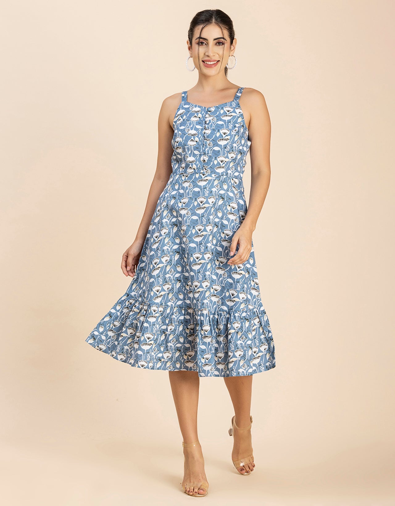 Printed Sleeveless Dress