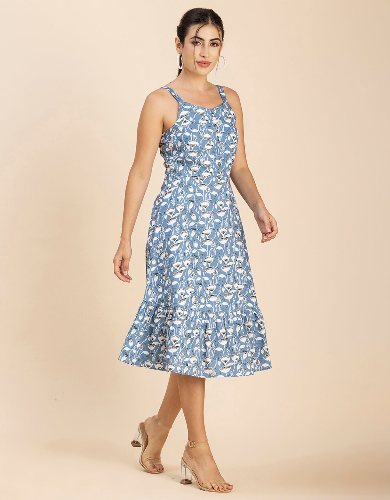 Printed Sleeveless Dress