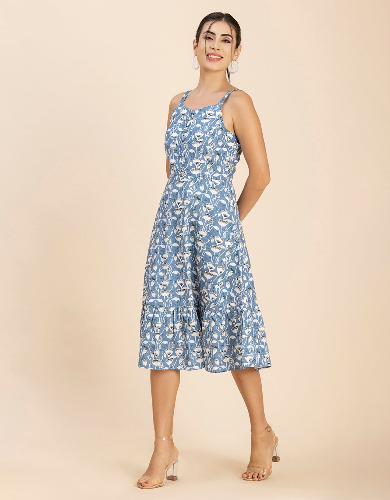 Printed Sleeveless Dress