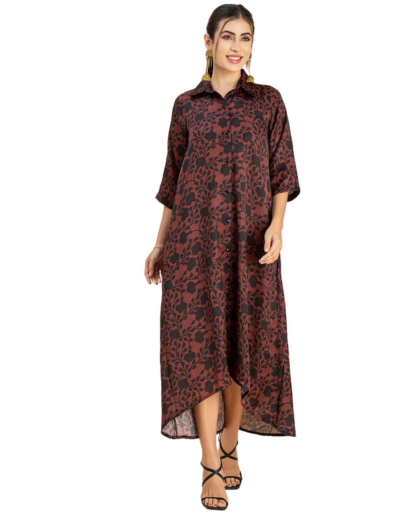 Button Down Midi Dress