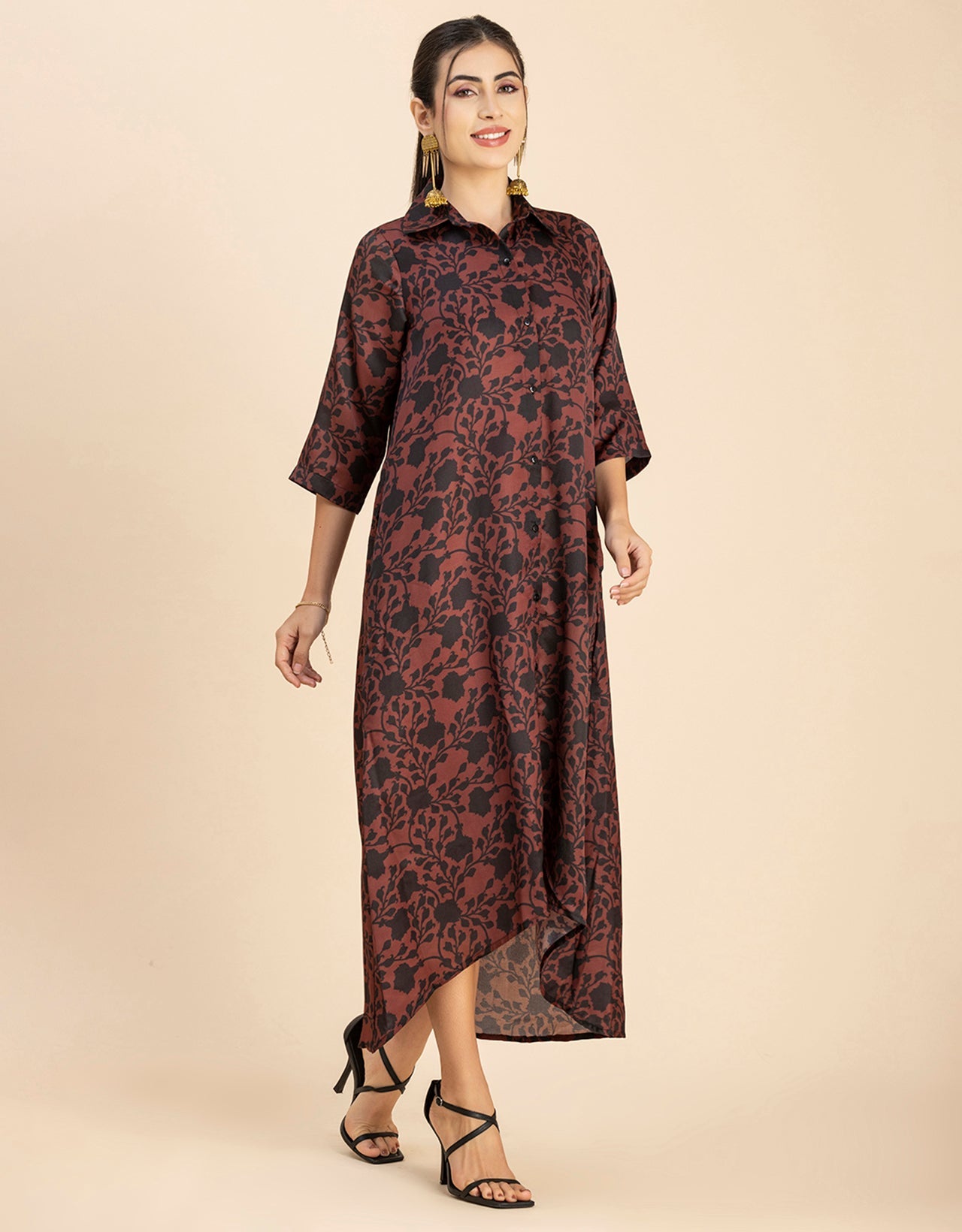 Button Down Midi Dress