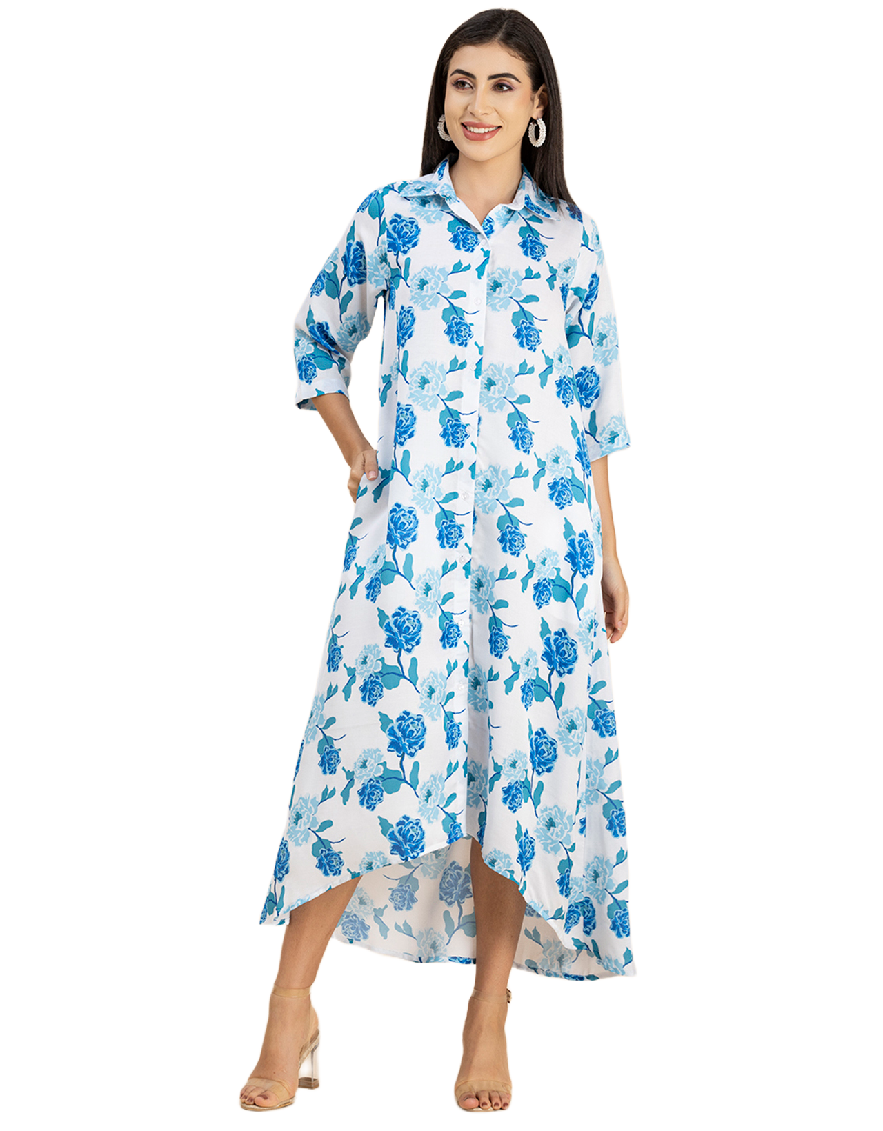 Button Down Midi Dress