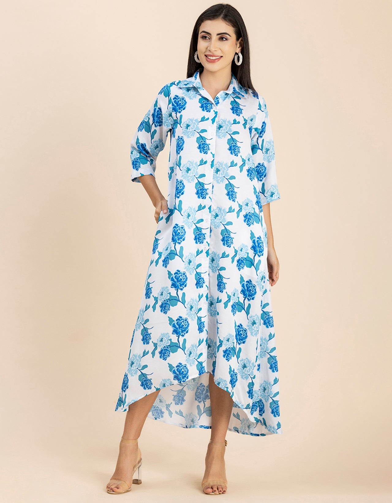 Button Down Midi Dress
