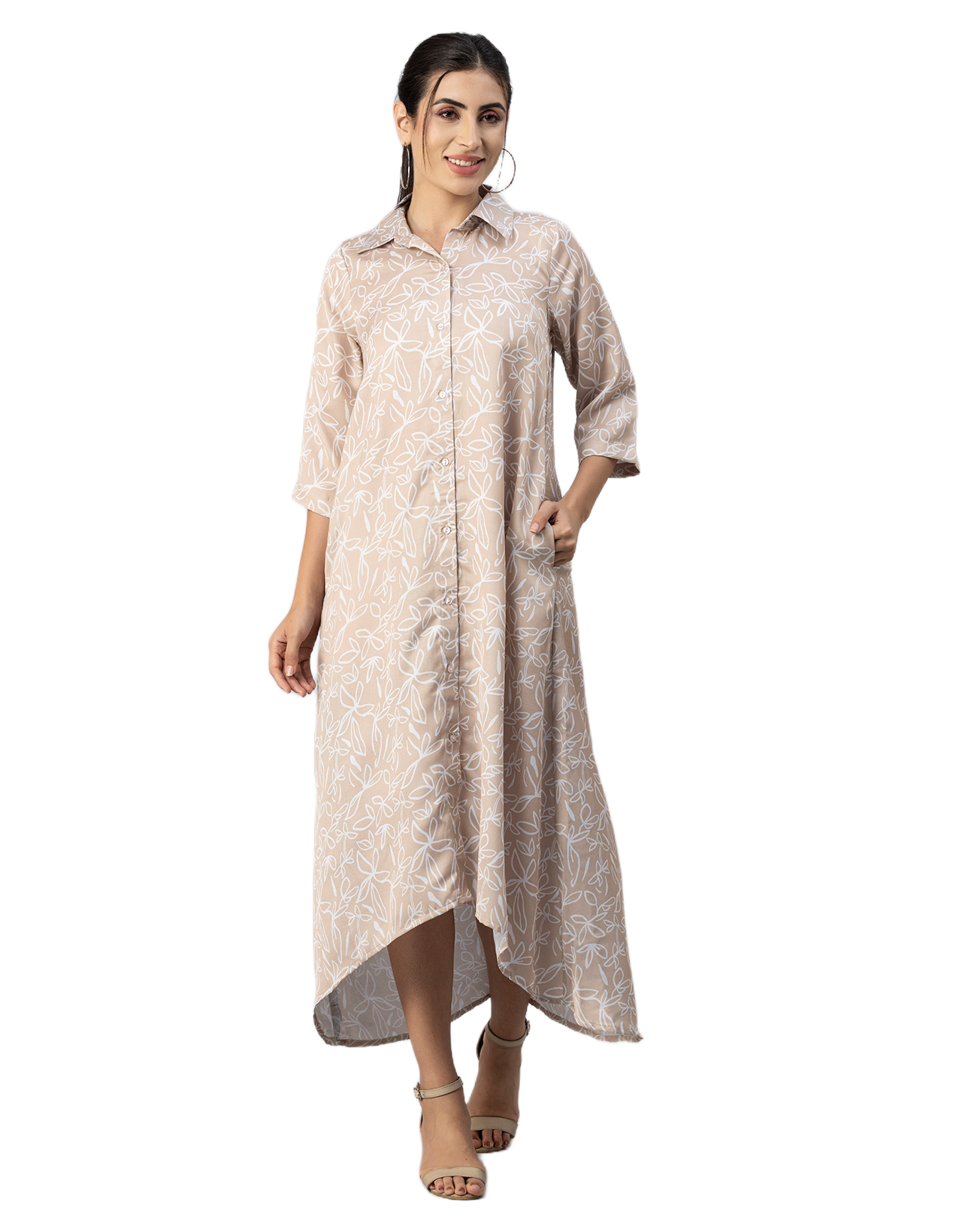 Button Down Midi Dress