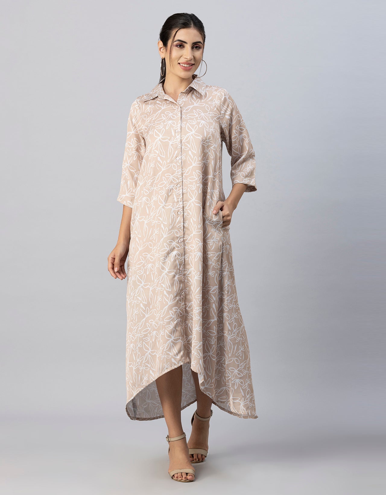 Button Down Midi Dress