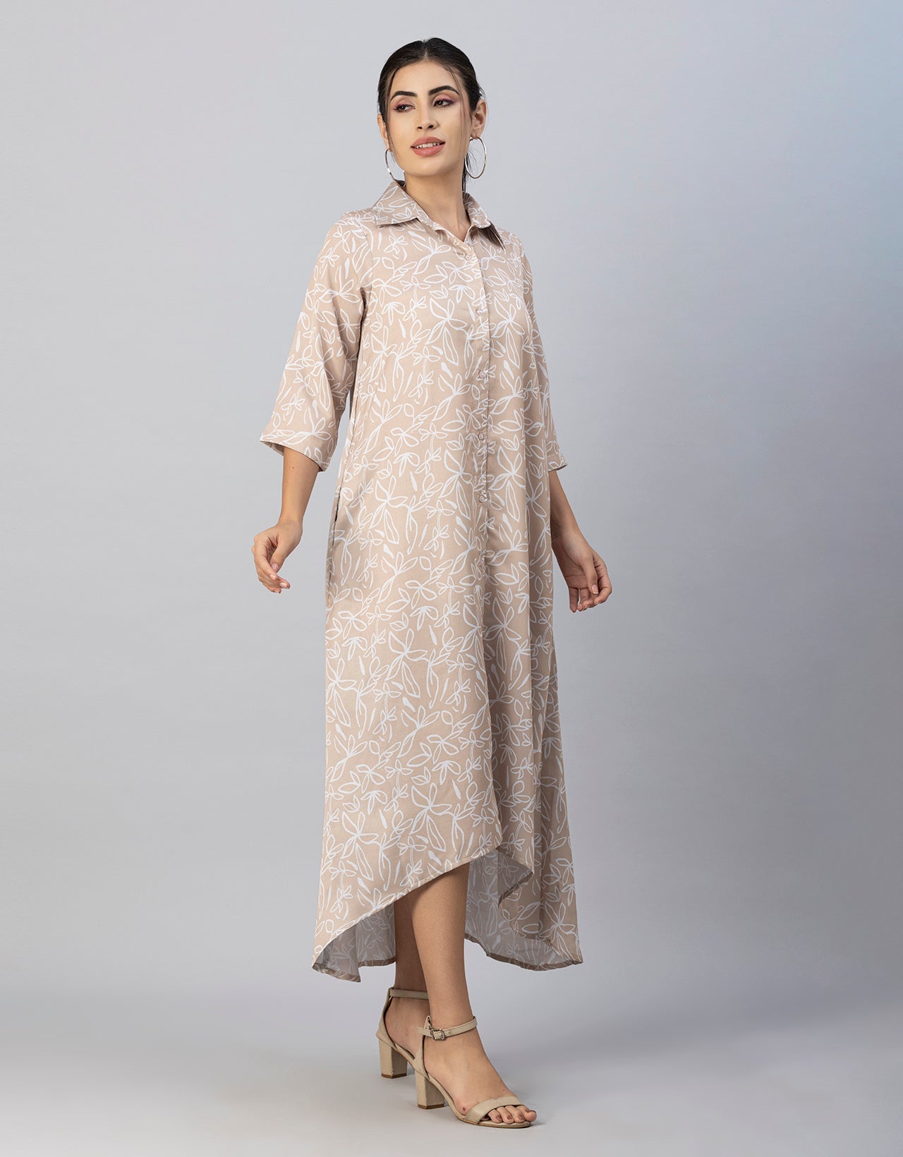 Button Down Midi Dress