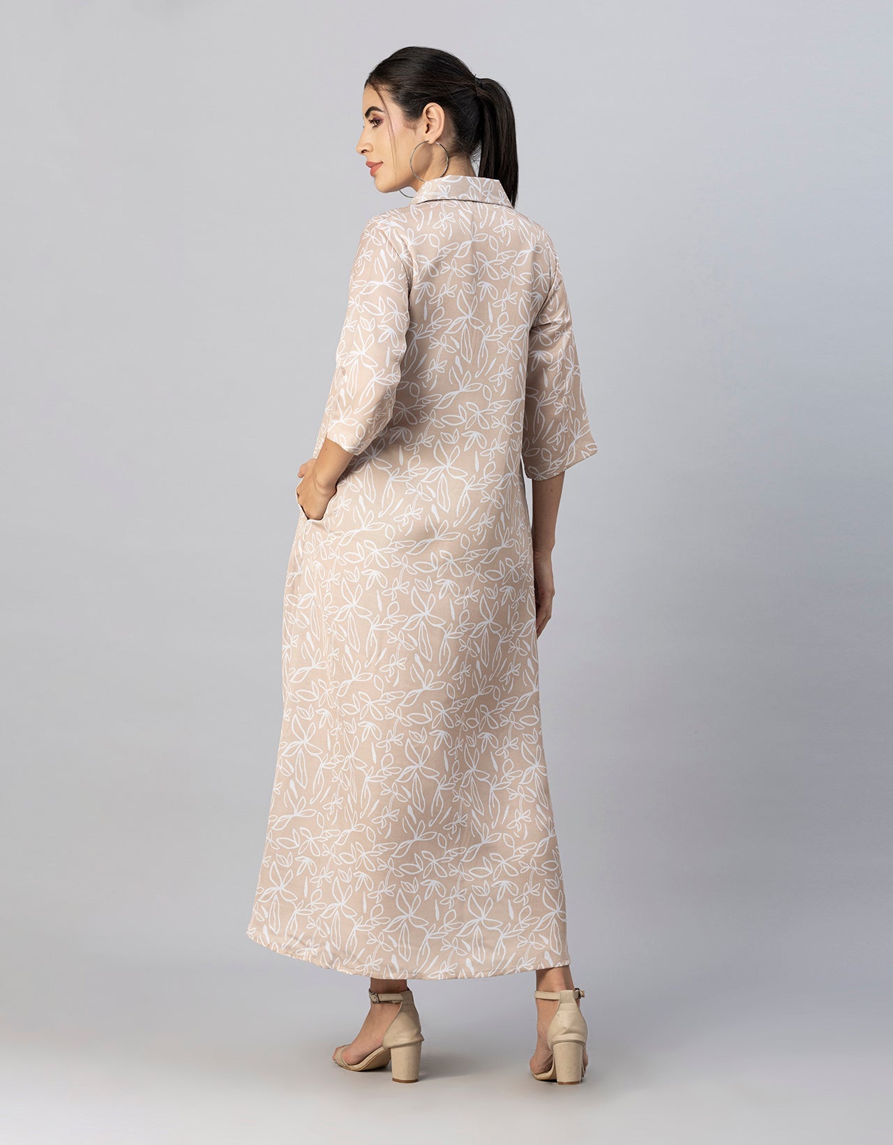 Button Down Midi Dress