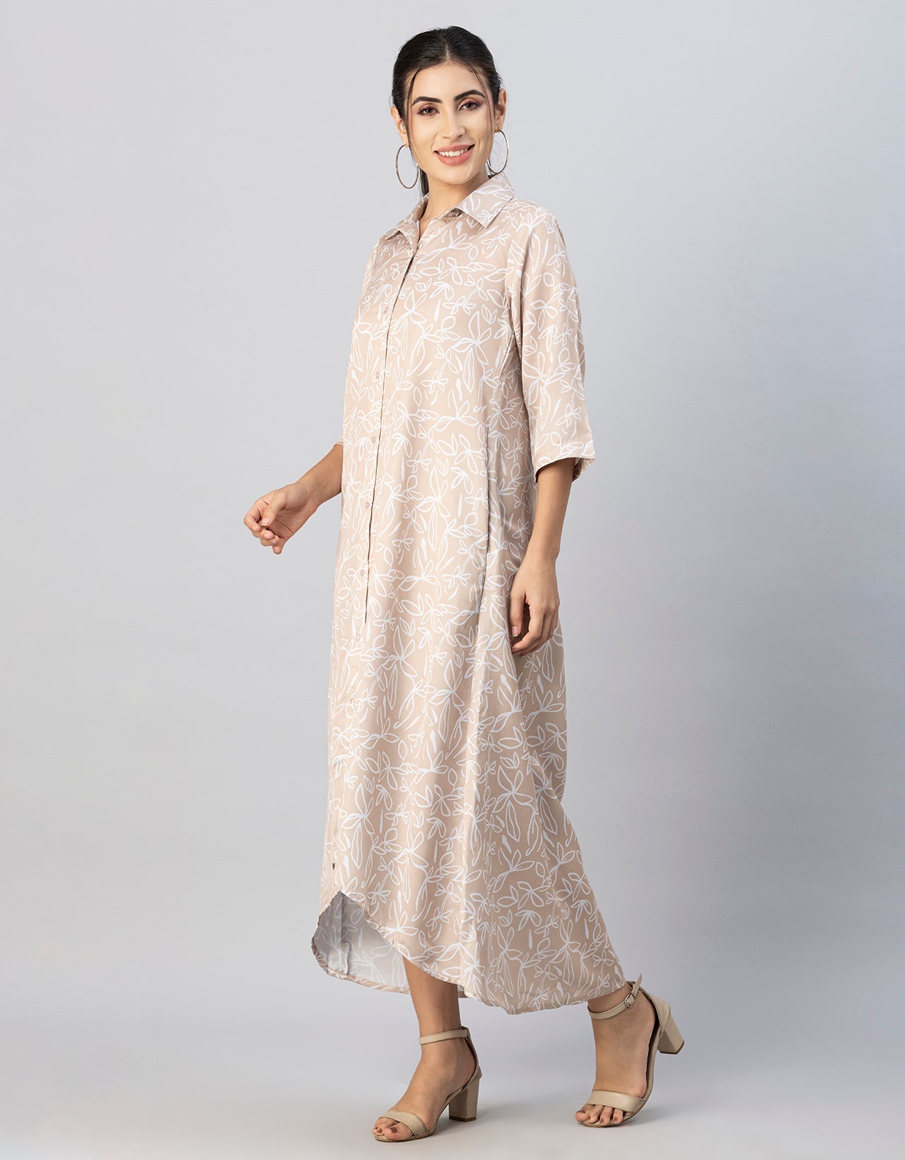 Button Down Midi Dress