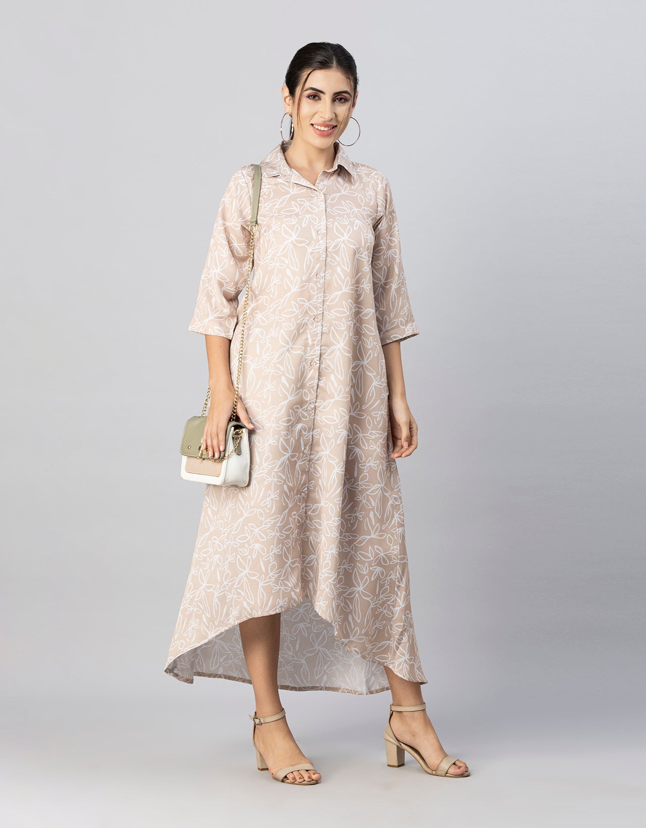 Button Down Midi Dress