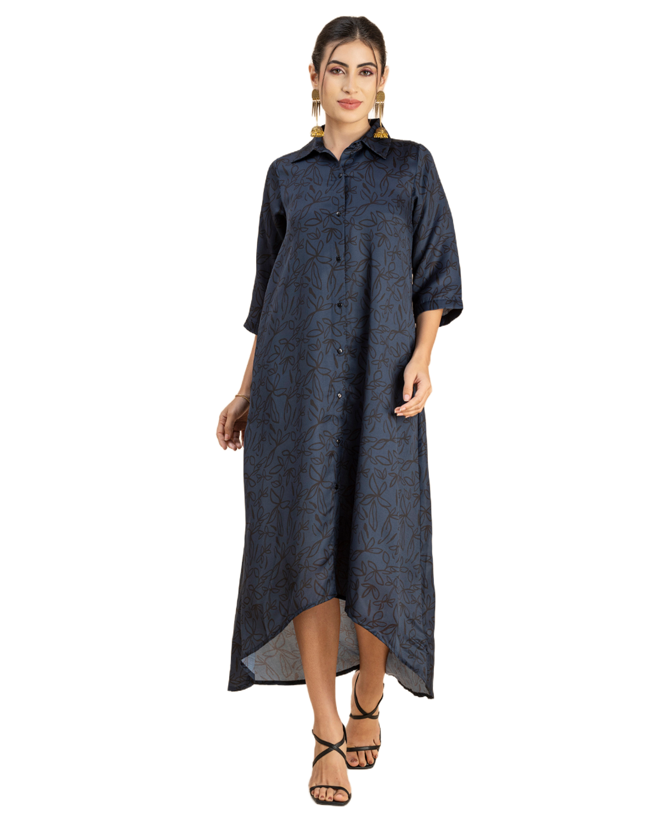 Button Down Midi Dress