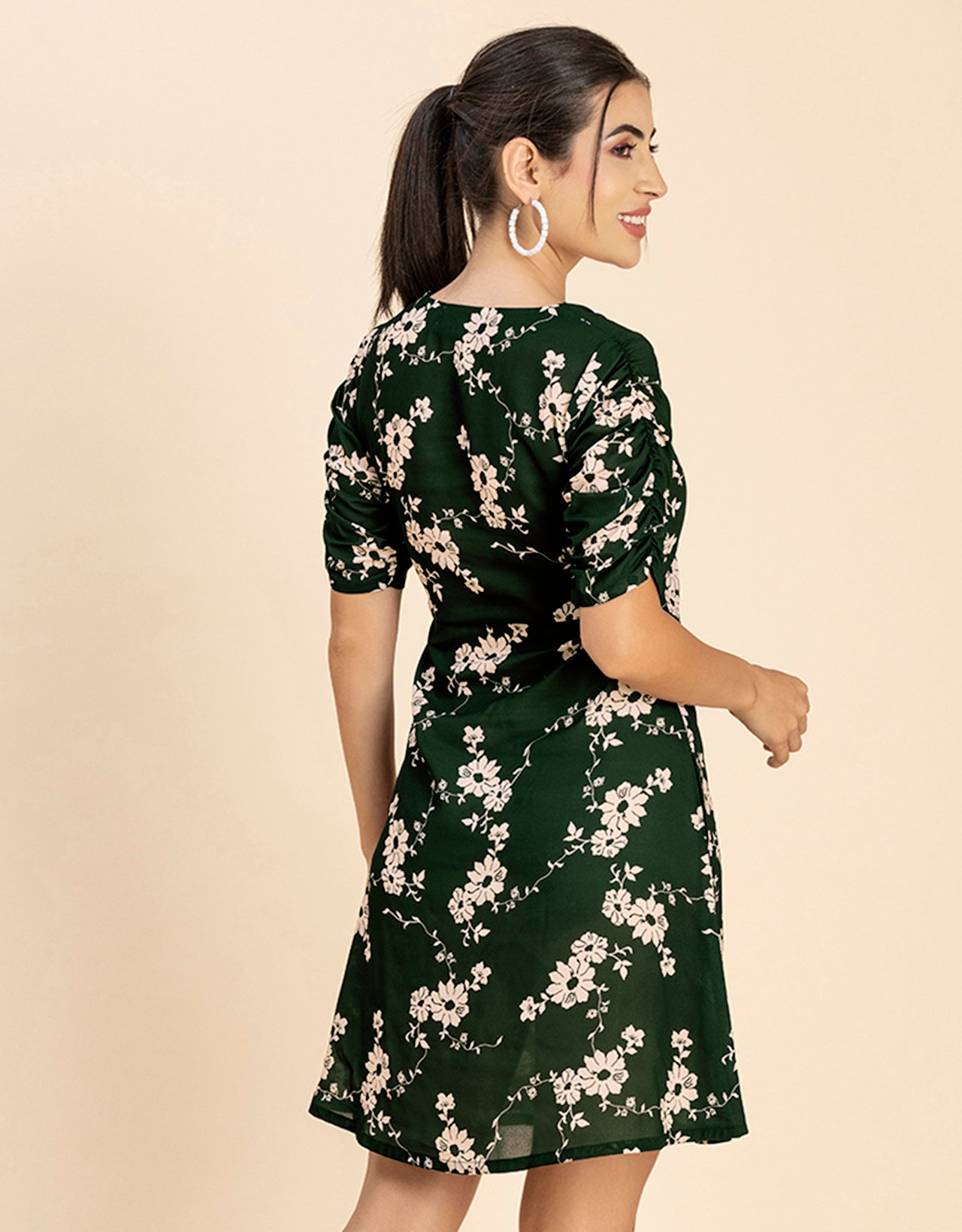 Short Sleeves Mini Dress