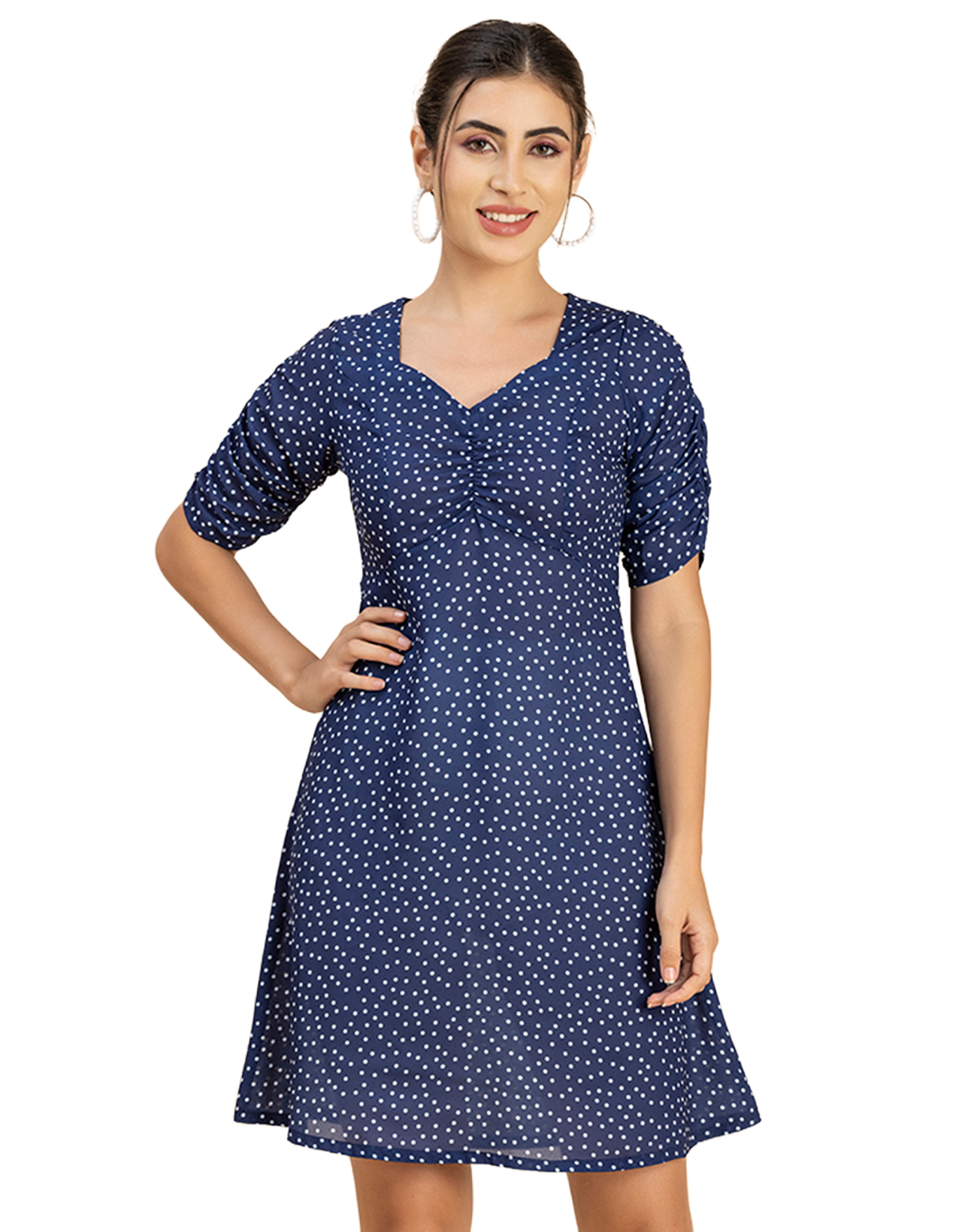 Short Sleeves Mini Dress