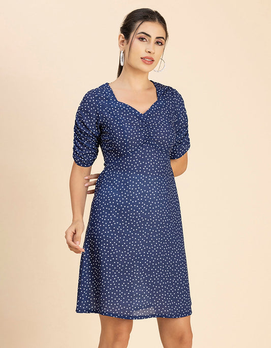 Short Sleeves Mini Dress