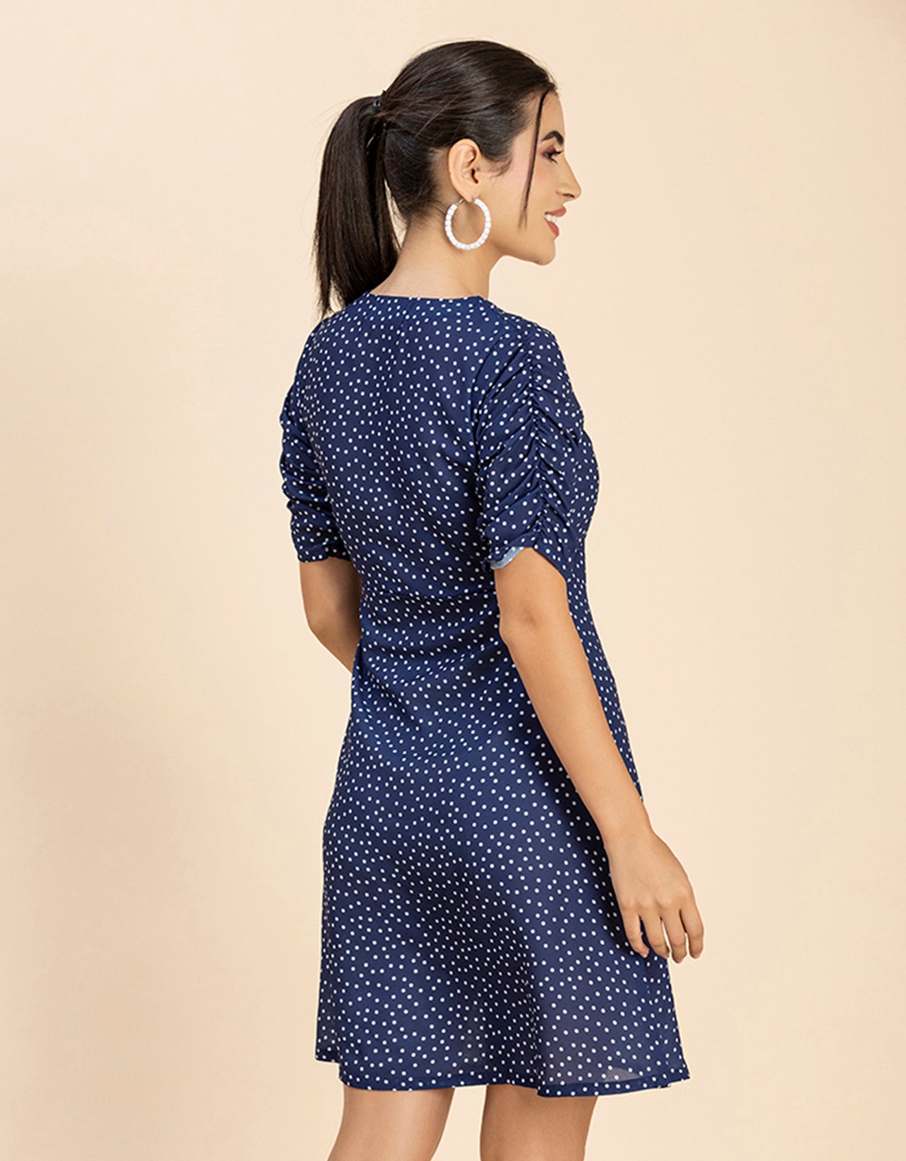 Short Sleeves Mini Dress