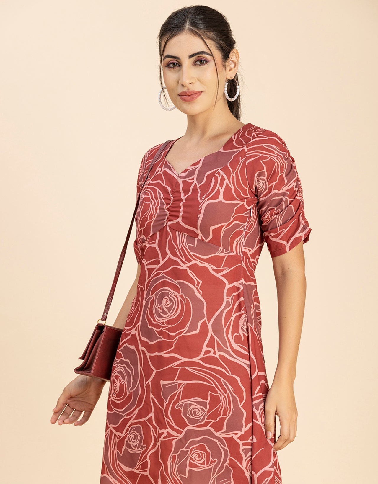 Short Sleeves Mini Dress