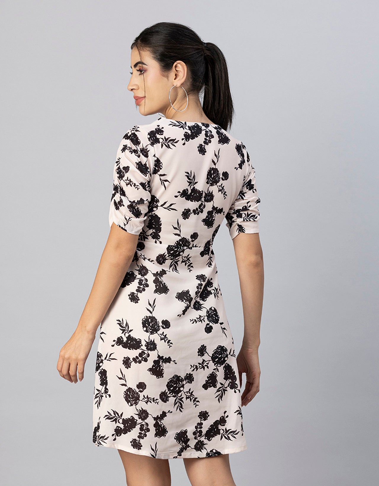 Short Sleeves Mini Dress