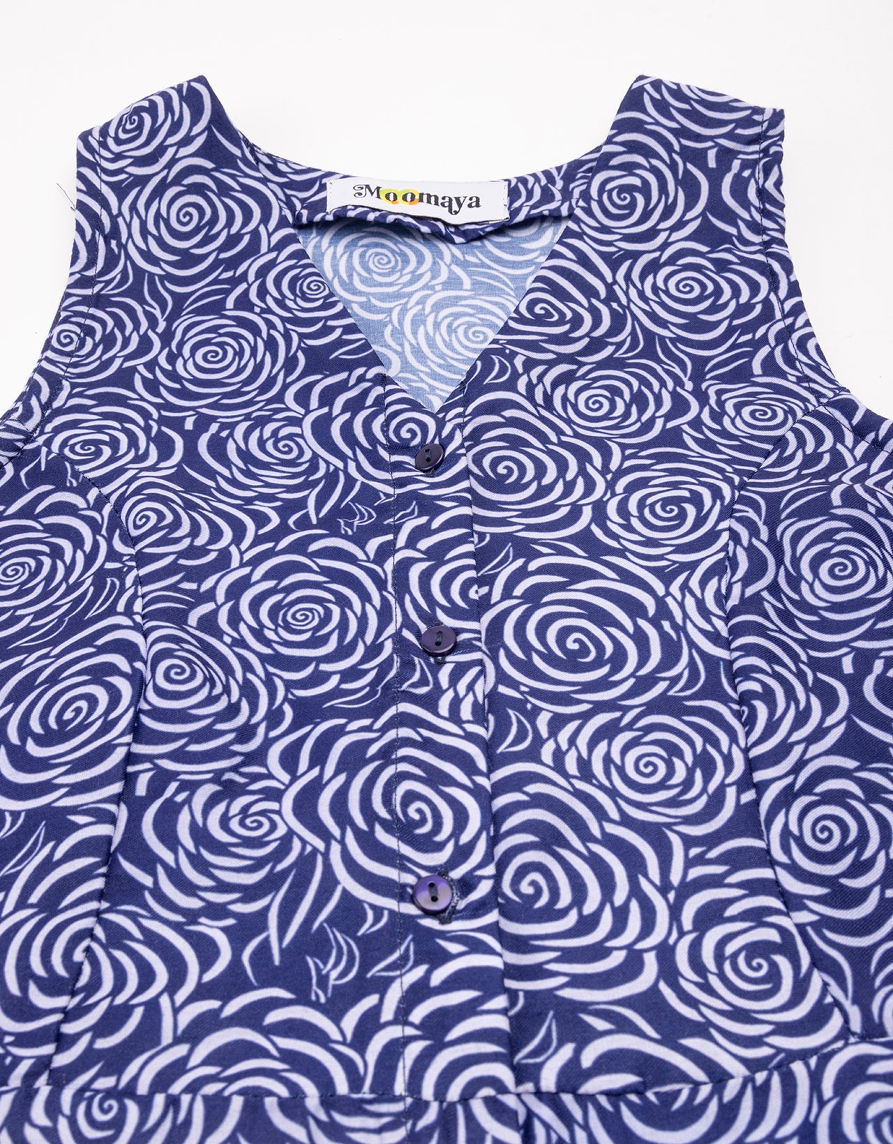 Printed Button Down Midi