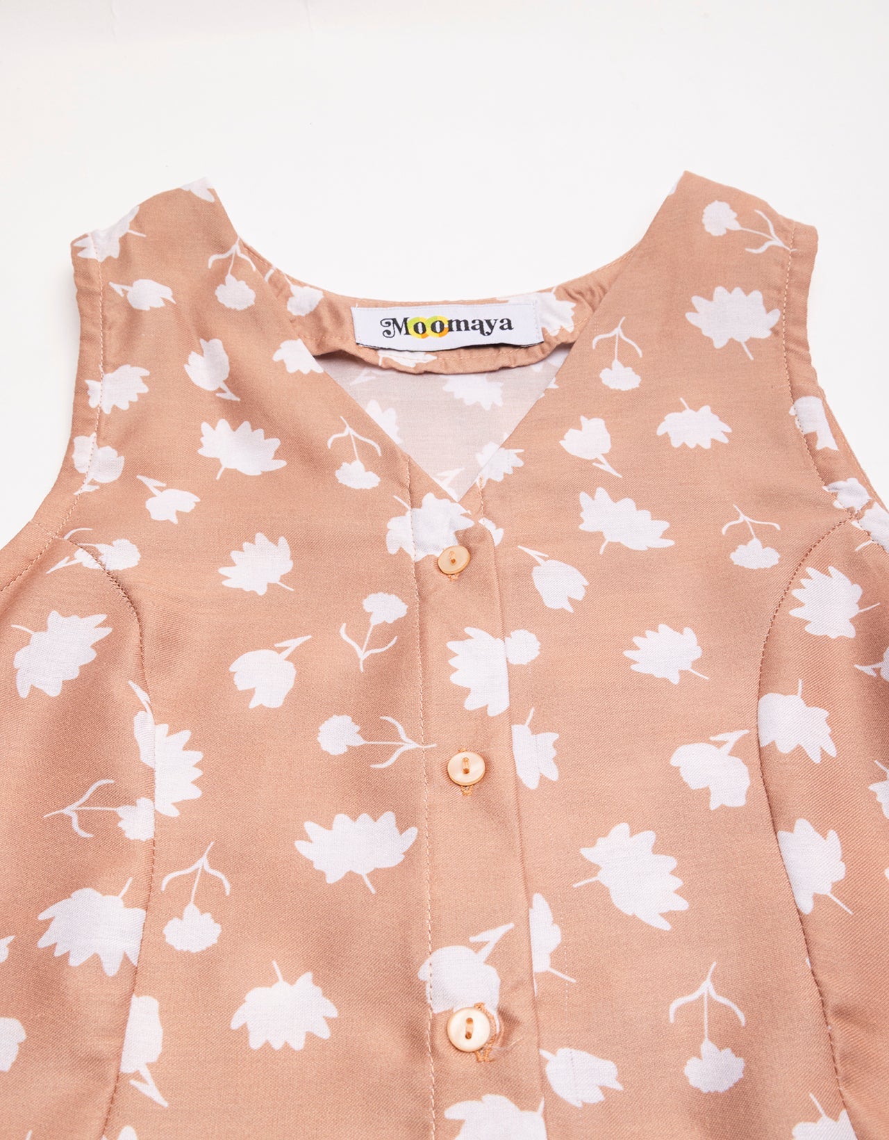 Printed Button Down Midi