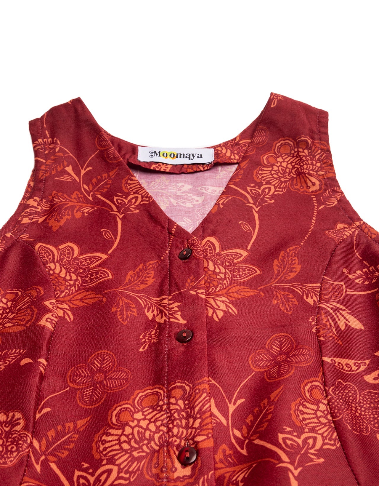 Printed Button Down Midi