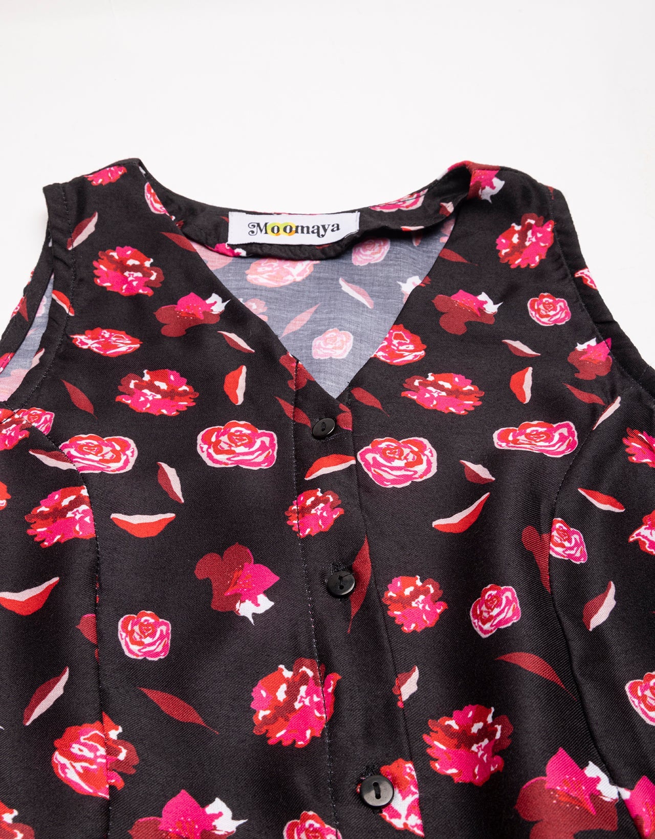Printed Button Down Midi