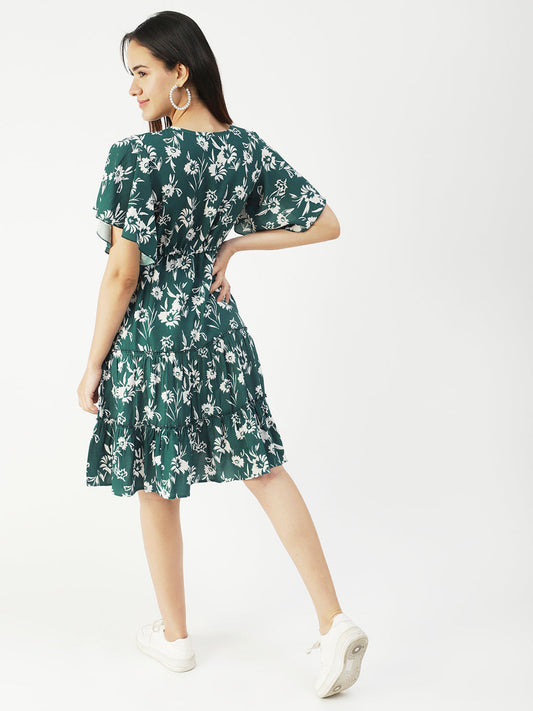 Wrap Style Dress, Knee