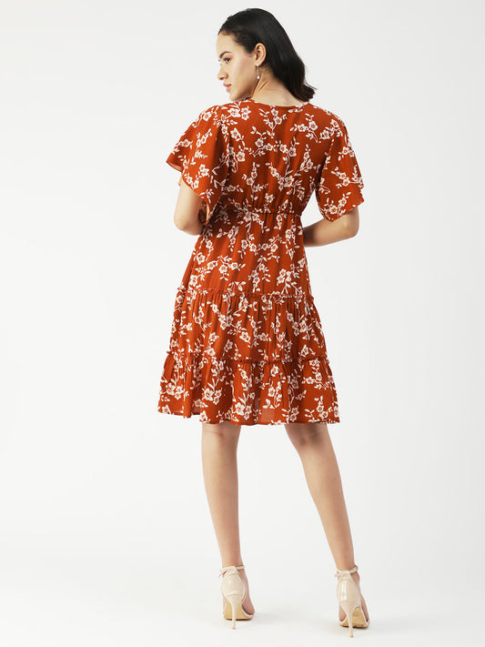 Wrap Style Dress, Knee