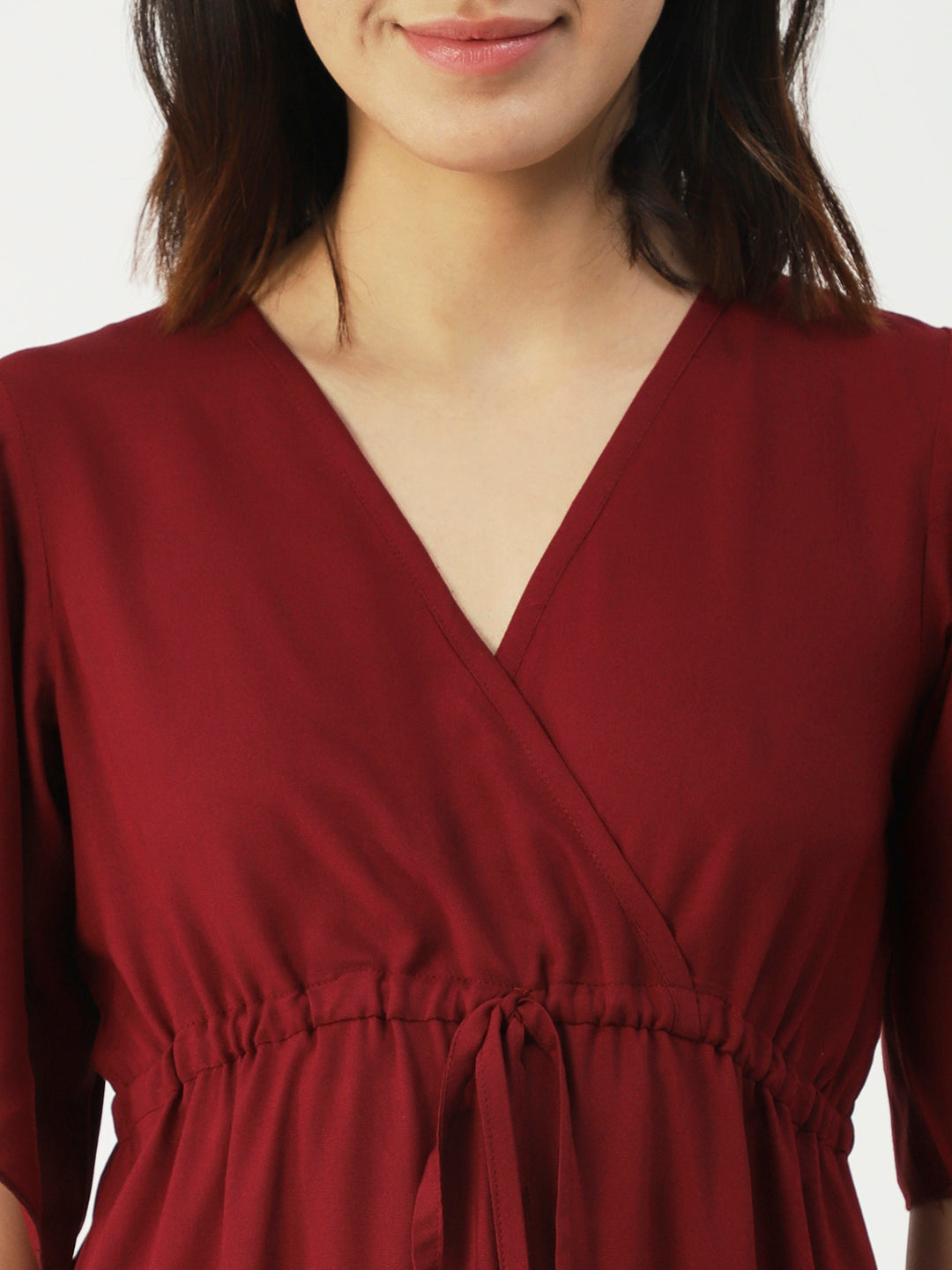 Wrap Style Dress, Knee