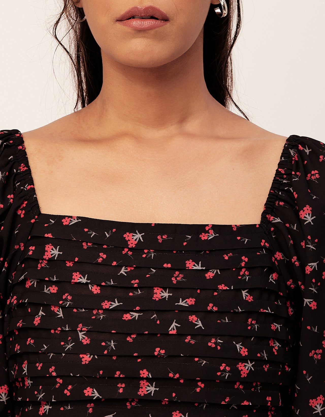 Side Slit Ruffle Dress