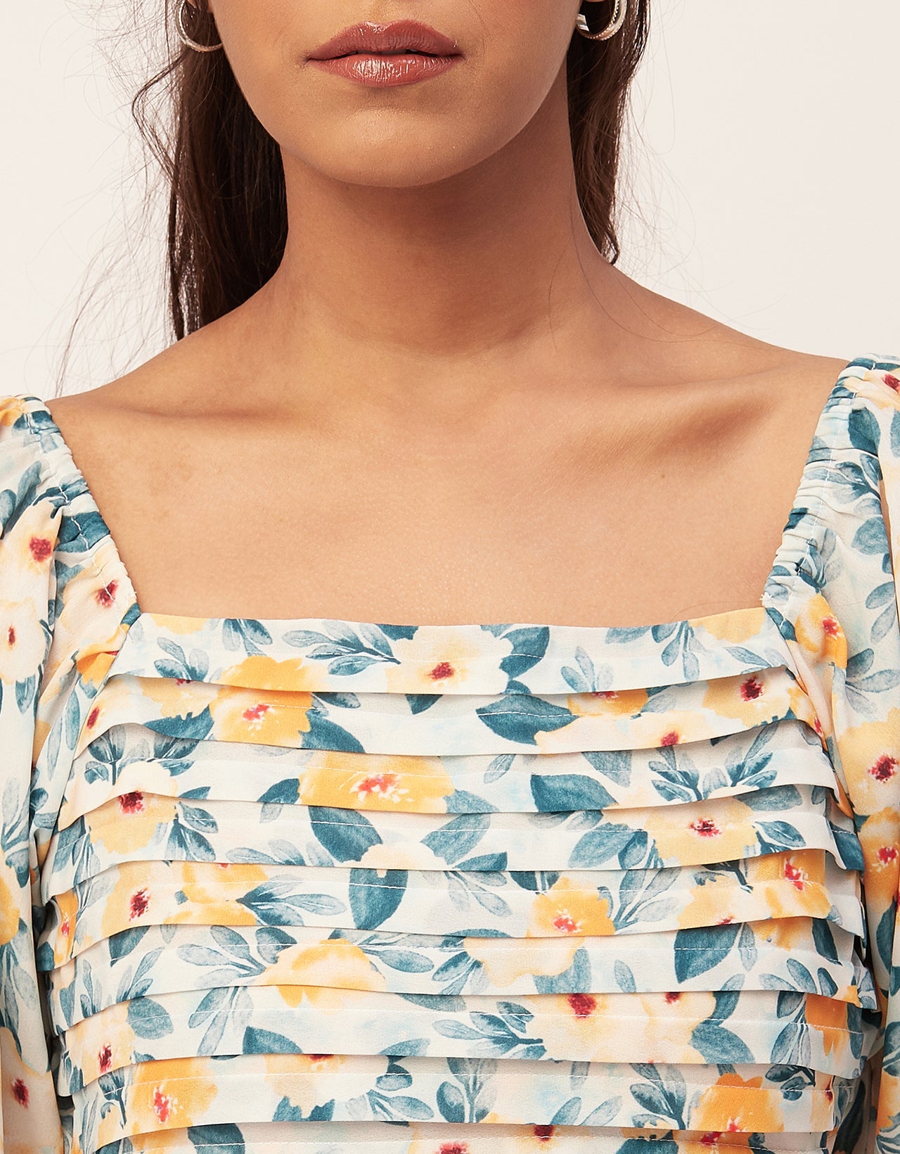 Side Slit Ruffle Dress