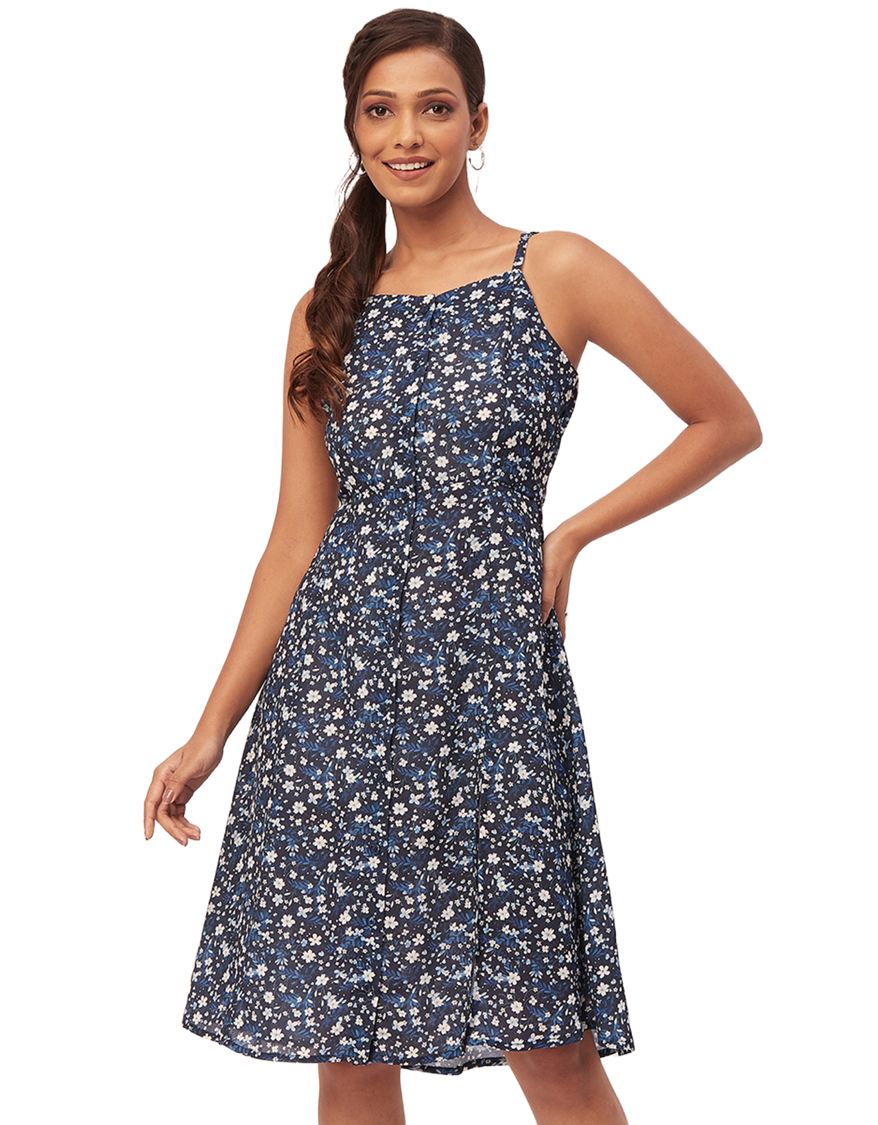 Buttoned Dress, Spaghetti Strap